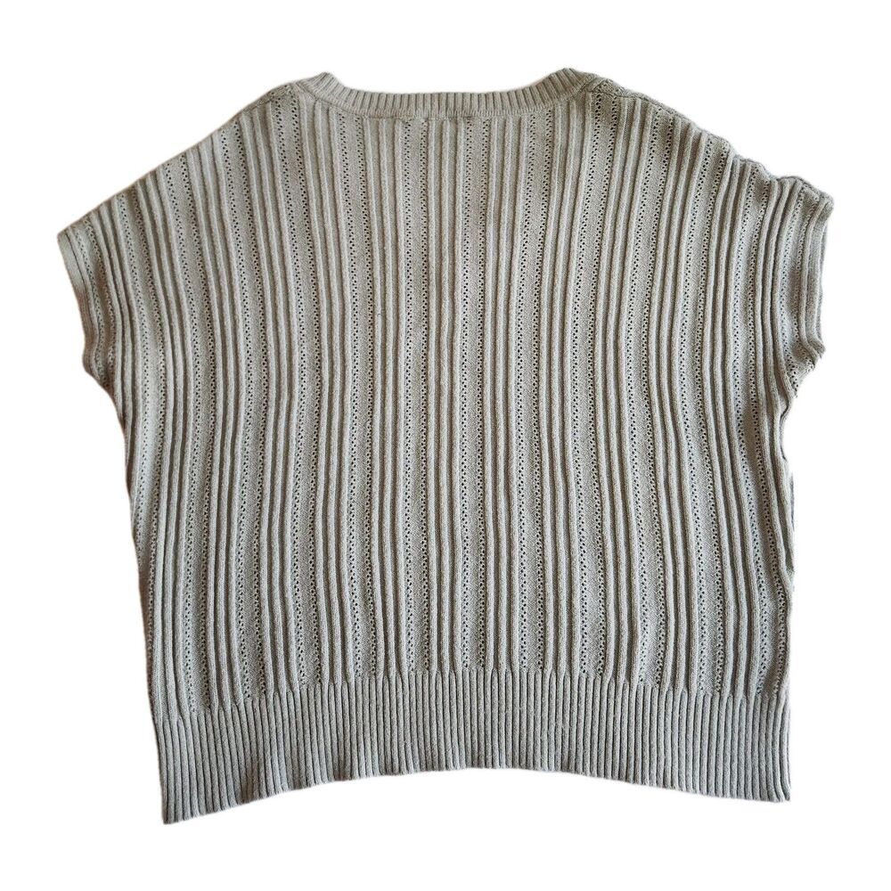 Elie Tahari Mint Green Sweater Vest Size L - Soft Knit, Chic Layering Piece - Picture 3 of 7